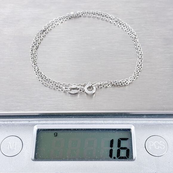 Vintage Italy Sterling Silver 925 1.1m Cable Chain Necklace 18” - Picture 3 of 3